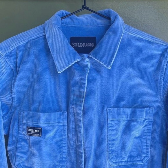 Wildfang, The Essential Corduroy Coverall in Periwinkle - Picture 3 of 4
